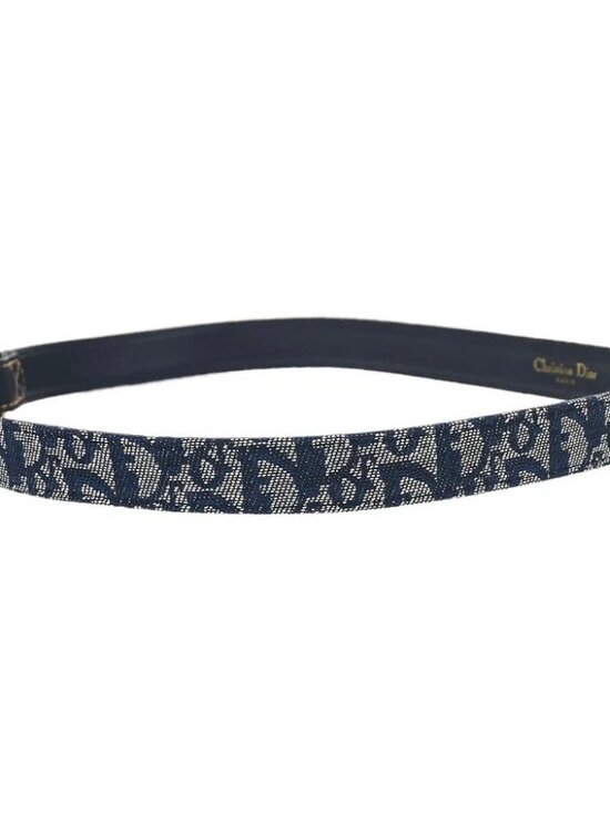 Christian Dior Trotter Belt Navy #85 main image 12